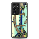 'Under Mannen Bridge at Fukagawa' by Hokusai, ca. 1830 - Samsung Phone Case