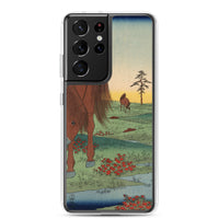 'Kogane Plain in Shimosa Province' by Hiroshige, 1858 - Samsung Phone Case