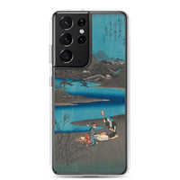 'Washerwomen in Settsu' by Hiroshige, 1857 - Samsung Phone Case