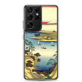 'The Tone River At Konodai' by Hiroshige, 1858 - Samsung Phone Case