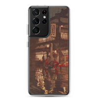 'Kagurazaka Street After A Night Rain' by Yoshida Hiroshi, 1929 - Samsung Phone Case