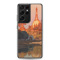 'The Golden Pagoda in Rangoon' by Yoshida Hiroshi, 1931 - Samsung Phone Case