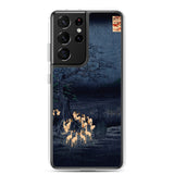 'Foxfires On New Year's Eve At The Enoki Tree' by Hiroshige, 1857 - Samsung Phone Case