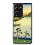 'Lake Suwa, Shinano Province' by Hiroshige, 1858 - Samsung Phone Case