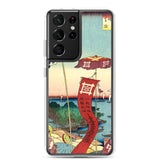 'Kanasugi Bridge and Shibaura' by Hiroshige, 1857 - Samsung Phone Case