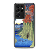 'Kai: Monkey Bridge' by Hiroshige, 1853 - Samsung Phone Case