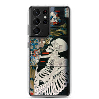 'Takiyasha the Witch and the Skeleton Spectre' (Combined Triptych) by Kuniyoshi, ca. 1844 - Samsung Phone Case