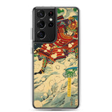 'Snow At Yoshino' by Yoshitoshi, 1867 - Samsung Phone Case