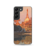 'The Golden Pagoda in Rangoon' by Yoshida Hiroshi, 1931 - Samsung Phone Case