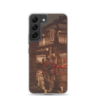 'Kagurazaka Street After A Night Rain' by Yoshida Hiroshi, 1929 - Samsung Phone Case