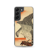 'Hawk And Nestlings In A Pine Tree' (Top Half) by Kuniyoshi, ca. 1840s - Samsung Phone Case