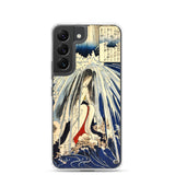 'Hatsuhana Meditating Under The Waterfall', by Kuniyoshi ca. 1842 - Samsung Phone Case