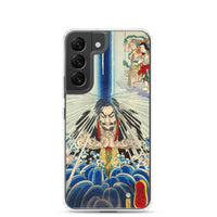 'Mongaku Shonin Under The Nachi Waterfall' by Kuniyoshi, 1860 - Samsung Phone Case