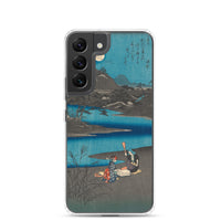 'Washerwomen in Settsu' by Hiroshige, 1857 - Samsung Phone Case