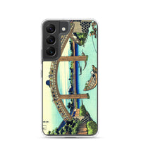 'Under Mannen Bridge at Fukagawa' by Hokusai, ca. 1830 - Samsung Phone Case