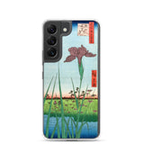 'Horikiri Iris Garden' by Hiroshige, 1857 - Samsung Phone Case