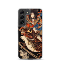 'Tenjiku Tokubei Riding His Fire Toad' by Kuniyoshi, ca. 1828 - Samsung Phone Case