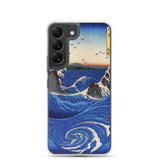 'Awa: Rough Seas At Naruto' by Hiroshige, 1855 - Samsung Phone Case