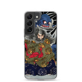 'The Black Cloud Prince Attacked By A Giant Spider' by Yoshitoshi, 1867 - Samsung Phone Case