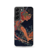 'Kobo Daishi Wards Off A Demon By Reciting The Tantra' by Hokusai, ca. 1840s - Samsung Phone Case