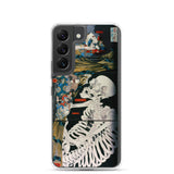 'Takiyasha the Witch and the Skeleton Spectre' (Combined Triptych) by Kuniyoshi, ca. 1844 - Samsung Phone Case