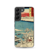 'Musashi: The Sumida River, Morning After Snow' by Hiroshige, 1853 - Samsung Phone Case