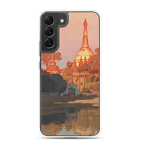 'The Golden Pagoda in Rangoon' by Yoshida Hiroshi, 1931 - Samsung Phone Case