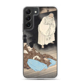 'Lord Teika at Sumiyoshi During the Full Moon' by Yoshitoshi, ca. 1885 - Samsung Phone Case