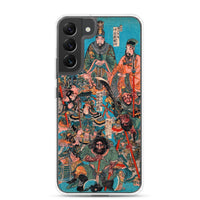 'One Hundred And Eight Heroes of the Shuihuzhuan' (Print 1) by Kuniyoshi, ca. 1830 - Samsung Phone Case