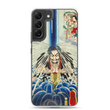 'Mongaku Shonin Under The Nachi Waterfall' by Kuniyoshi, 1860 - Samsung Phone Case