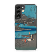 'Washerwomen in Settsu' by Hiroshige, 1857 - Samsung Phone Case