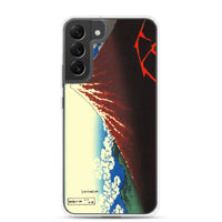 'Storm Beneath the Summit' by Hokusai, ca. 1830 - Samsung Phone Case