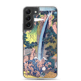 'Roben Waterfall at Mount Oyama in Sagami Province' by Hokusai, ca. 1832 - Samsung Phone Case