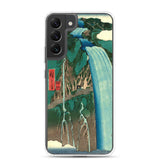 'Shimotsuke: Urami Waterfall on Mount Nikko' by Hiroshige, 1853 - Samsung Phone Case