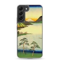 'Lake Suwa, Shinano Province' by Hiroshige, 1858 - Samsung Phone Case