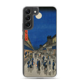 'Night View of Saruwaka Town' by Hiroshige, 1856 - Samsung Phone Case