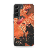 'Kamitsukeno Yatsunada Attacking Saohime's Castle' by Yoshitoshi, 1880 - Samsung Phone Case