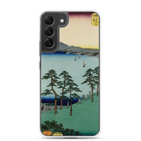 'Oiso: Saigyo's Hermitage at Shigitatsu Marsh' by Hiroshige, 1855 - Samsung Phone Case