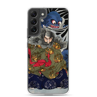 'The Black Cloud Prince Attacked By A Giant Spider' by Yoshitoshi, 1867 - Samsung Phone Case