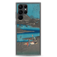 'Washerwomen in Settsu' by Hiroshige, 1857 - Samsung Phone Case