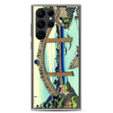 'Under Mannen Bridge at Fukagawa' by Hokusai, ca. 1830 - Samsung Phone Case