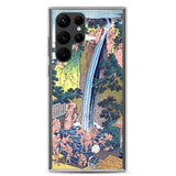 'Roben Waterfall at Mount Oyama in Sagami Province' by Hokusai, ca. 1832 - Samsung Phone Case