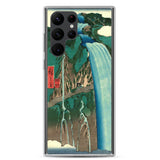 'Shimotsuke: Urami Waterfall on Mount Nikko' by Hiroshige, 1853 - Samsung Phone Case