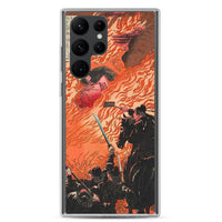 'Kamitsukeno Yatsunada Attacking Saohime's Castle' by Yoshitoshi, 1880 - Samsung Phone Case