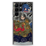 'The Black Cloud Prince Attacked By A Giant Spider' by Yoshitoshi, 1867 - Samsung Phone Case