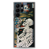 'Takiyasha the Witch and the Skeleton Spectre' (Combined Triptych) by Kuniyoshi, ca. 1844 - Samsung Phone Case