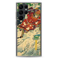 'Snow At Yoshino' by Yoshitoshi, 1867 - Samsung Phone Case